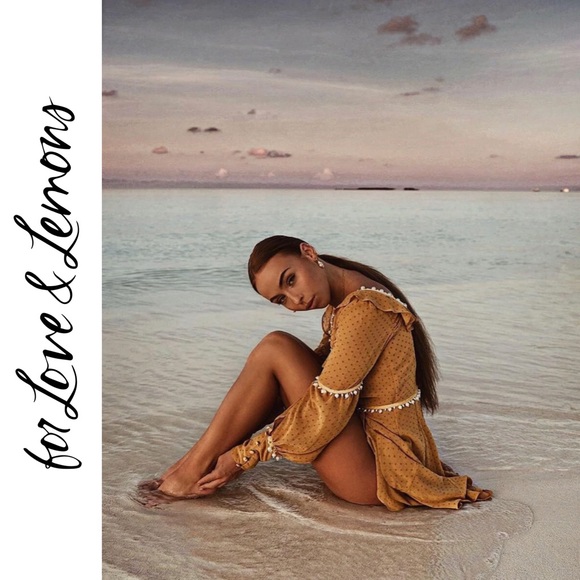 For Love And Lemons Dresses & Skirts - NWT For Love and Lemons Marquee Mustard Mini Dress